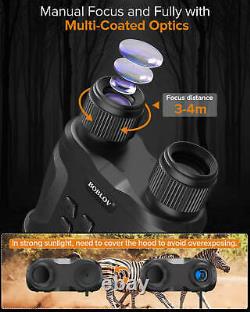 1080P 32GB Digital Night Vision Goggles Binoculars Infrared IR Camera 2.3 LCD