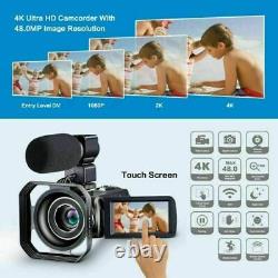 1080P 4K HD Camcorder Digital Video Camera LCD 24MP 16X Zoom DV AV Night Vision