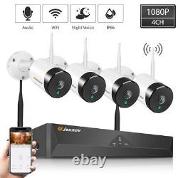 1080P HD IP Wireless Security Camera System WiFi Audio Outdoor Home CCTV NVR Kit