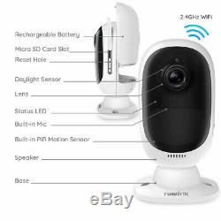 1080P Wireless Security Camera Outdoor Rechargeable Battery Reolink Argus 2 3pcs