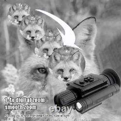 1-4X 850nm Digital Night Vision Monocular Hunting Rifle Scope Sights Telescope