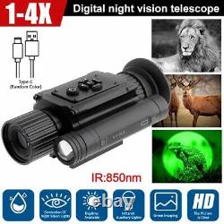 1-4X Digital Night Vision Hunting Rifle Scope Optics Sight 850nm IR Camera BP
