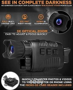 2021 Digital Night Vision Monocular for 100% Darkness Travel Infrared Monocular