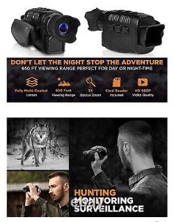 2021 Digital Night Vision Monocular for 100% Darkness Travel Infrared Monocular