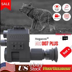 2024 Megaorei Digital Night Vision Scope Monocular 1080P 200-400M Camcorder USA