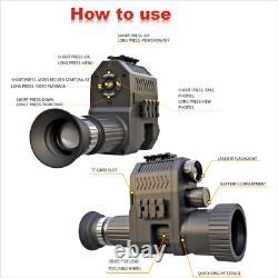 2024 Megaorei Digital Night Vision Scope Monocular 1080P 200-400M Camcorder USA