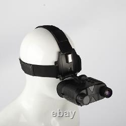 3D/8X Night Vision Binoculars Hunting Infrared Digital Head Mount Goggles NV8160