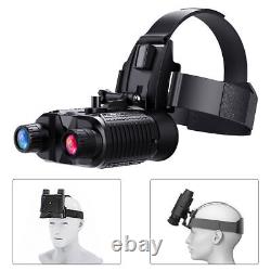 3D Digital Night Vision Goggles Head Mount Binoculars Infrared Hunting Telescope