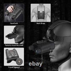 3D Digital Night Vision Goggles Head Mount Binoculars Infrared Hunting Telescope