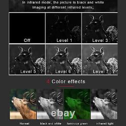 3D Digital Night Vision Goggles Head Mount Binoculars Infrared Hunting Telescope