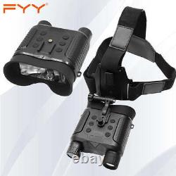 3D Digital Night Vision Goggles Head Mount Binoculars Infrared Hunting Telescope