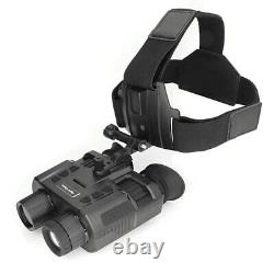 3D Hunting Night Vision Goggles Binoculars Digital IR Head Mounted Rechargeable