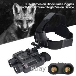 3D Night Vision Goggles IR 1080p infrared NV Binocular Naked Eye Head Helmet