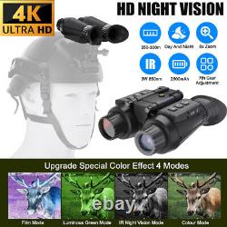 3D Zoom Night Vision Binoculars Infrared Digital Head-Mounted Goggles Hunting US