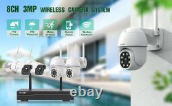 3MP 8CH NVR CCTV Security Camera System Wireless HD Lite 1080P Home Surveillance