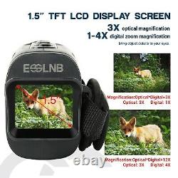 3-12X Night Vision Monocular with 1.5 TFT LCD 7 Grades IR Camera Video Recorder