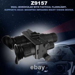 4K 8x Zoom Night Vision Goggles Helmet Mounted Bonoculars Hunting IR Camera&32GB