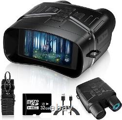 4K IR Night Vision Goggles Digital Binoculars 3'' Large Screen with DVR 2023