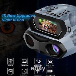 4K Night Vision Binoculars, 8X Digital Zoom, Infrared Night Vision Goggles