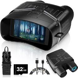 4K Night Vision Goggles, 36MP Photo, HD 3 Screen, 32GB TF Card, Rechargeable