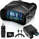 4k Night Vision Goggles, 36mp Photo, Hd 3 Screen, 32gb Tf Card, Rechargeable