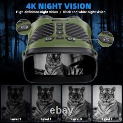4K Night Vision Goggles 48MP and 3 Inch Display, 8X Digital Zoom, Green