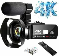 4K Video Camera Ultra HD Camcorder 48.0MP IR Night Vision Digital Camera WiFi Vl