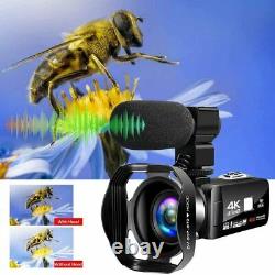 4K Video Camera Ultra HD Camcorder 48.0MP IR Night Vision Digital Camera WiFi Vl