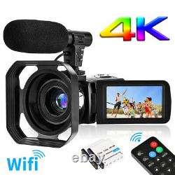 4K Wifi Camcorder Video Vlogging Camera Digital Zoom Camcorder IR Night Vision