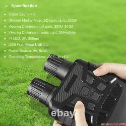 4XZoom Digital Night Vision Binoculars Goggles Infrared HD IR Video Camera Scope