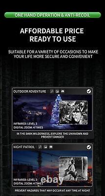 4X ZOOM 1080P Night Vision Sight Infrared Digital Scope Night Vision Monocular