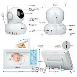 5Baby Monitor Video Audio 2.4GHz Wireless Camera Night Vision Temperature Alert