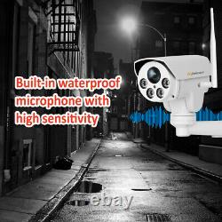 5MP 5x Zoom Audio PTZ Wireless Security IP Camera Outdoor 150ft IR Night Vision