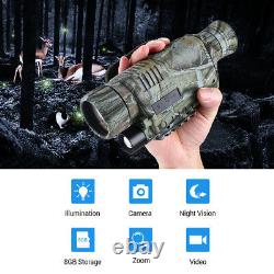 5X40 Digital Infrared Night Vision Monocular Telescope Camera 8GB Video Recorder