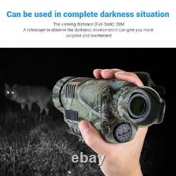 5X40 Digital Infrared Night Vision Monocular Telescope Camera 8GB Video Recorder