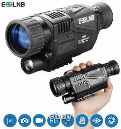 5X40 Digital Night Vision Monocular Camera Video HD Infrared IR 1.5 inch Screen