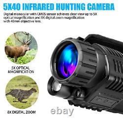 5X40 HD Digital Day Night Vision Monocular Infrared Zoom Telescope Video Camera