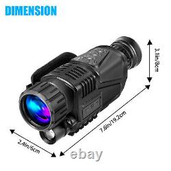 5X40 HD Digital Infrared Night Vision Monocular Hunting Telescope Video Camera