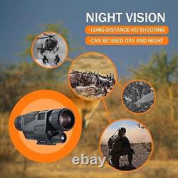 5X40 Night Vision Monocular HD Infrared IR Video Camera Day Night Hunting DVR