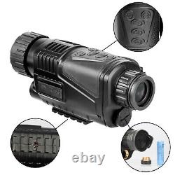 5X40 Zoom 850nm HD Digital Night Vision Monocular Infrared Scope IR Camera Video