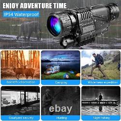 5X40 Zoom 850nm HD Digital Night Vision Monocular Infrared Scope IR Camera Video