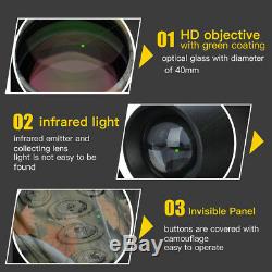 5x40 Infrared IR Night Vision Digital Video Camera Monocular Scope Telescope SS