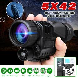 5x40 Infrared IR Night Vision Hunting Monocular Telescope Digital Video