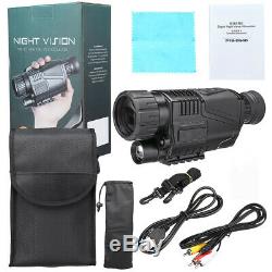 5x40 Infrared IR Night Vision Hunting Monocular Telescope Digital Video Camera