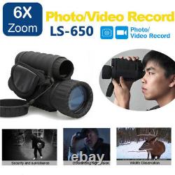 6x50 Handheld IR Infrared Digital Night Vision Monocular Hunting Telescope DVR