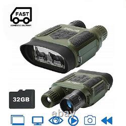 7X31 Digital Binocular Night Vision Googgles with 32G TF Card 4 LCD for Hunting