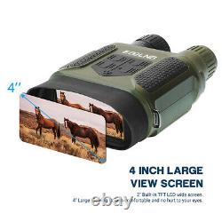 7X31 Digital Binocular Night Vision Googgles with 32G TF Card 4 LCD for Hunting