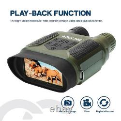 7X31 Night Vision Binoculars IR Scope with 2 TFT LCD 32G TF Card for Hunting