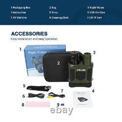 7X31 Night Vision Binoculars IR Scope with 2 TFT LCD 32G TF Card for Hunting