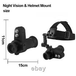 7X Digital Night Vision Monocular Cross Cursor 850nm Infrared Scope Head-Mounted